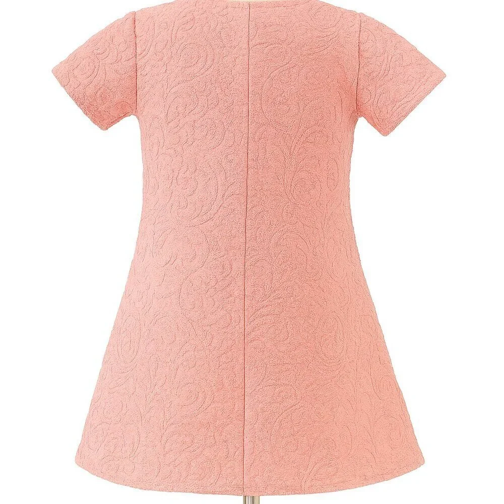 Janie and Jack Light Pink Swim Cover Up, Size 4 – Terry Jacquard